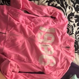 Pink zip up